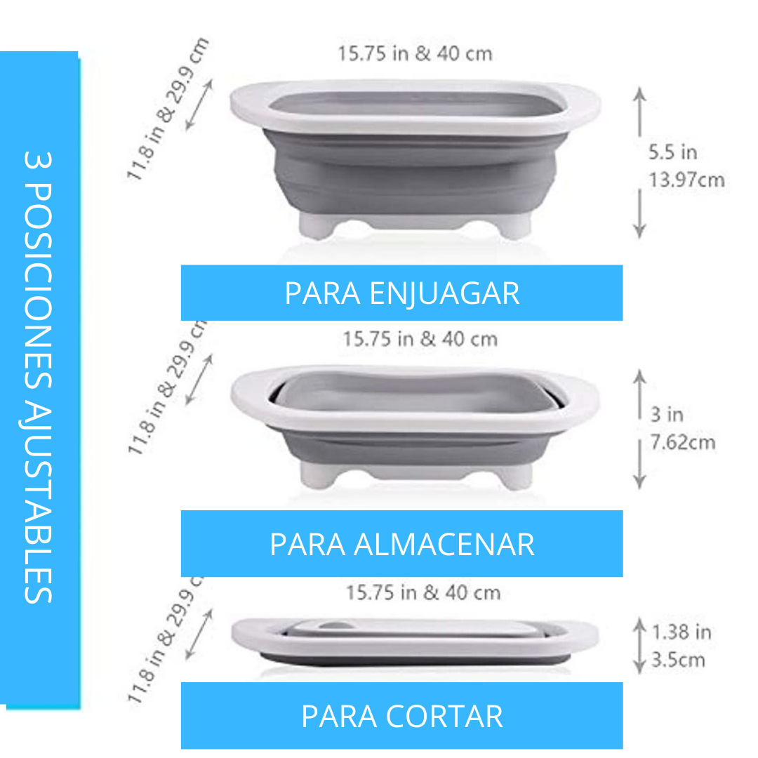 TABLA CORTE EXPANDIBLE MULTIUSO 3 EN 1