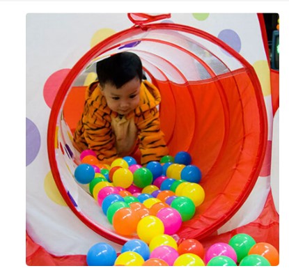 Carpa Piscina De Pelotas Con Tunel Niños